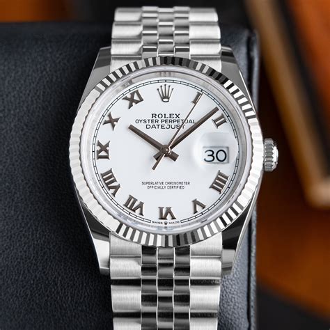 white pearl rolex|Rolex datejust 36mm white dial.